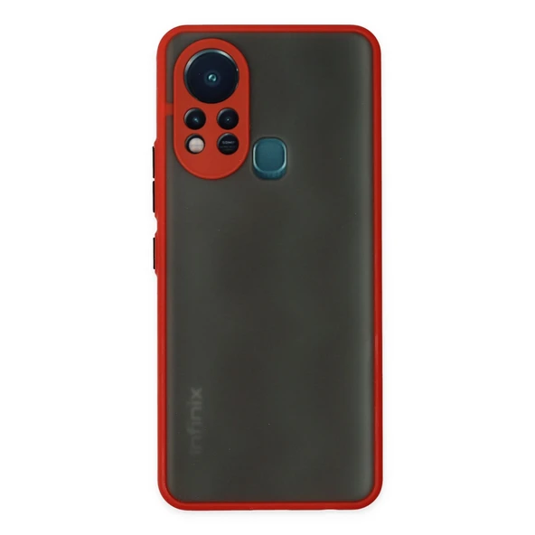 İnfinix Hot 11s Kılıf Montreal Silikon Kapak - Kırmızı ürün görseli 1