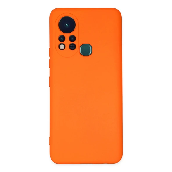 İnfinix Hot 11s Kılıf Nano İçi Kadife Silikon - Turuncu ürün görseli 1