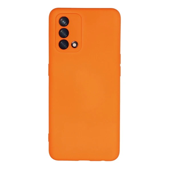 Oppo A74 4g Kılıf Nano İçi Kadife Silikon - Turuncu ürün görseli 1