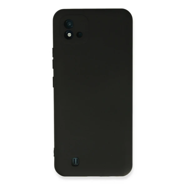 Realme C11 2021 Kılıf Nano İçi Kadife Silikon - Siyah ürün görseli 1