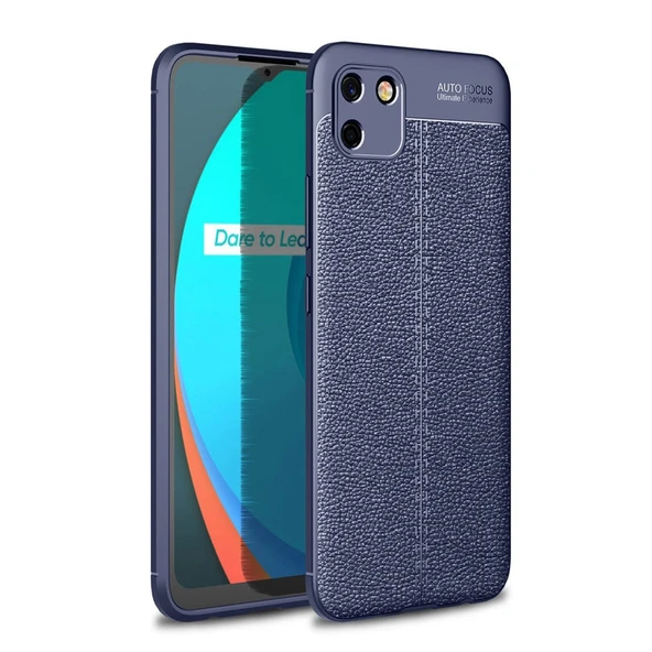 Realme C11 2021 Kılıf Auto Focus Kapak - Lacivert ürün görseli 1