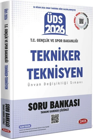 2026 ÜDS T.C Gençlik Ve Spor Bakanlığı Tekniker Teknisyen Soru Bankası Data Yayınları ürün görseli 1