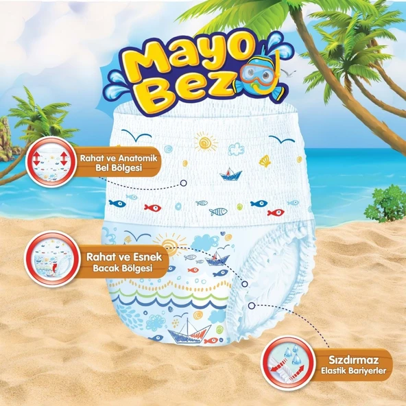 Mayo Bez 5-6 Beden 14+ Kg 10 Adet ürün görseli 1