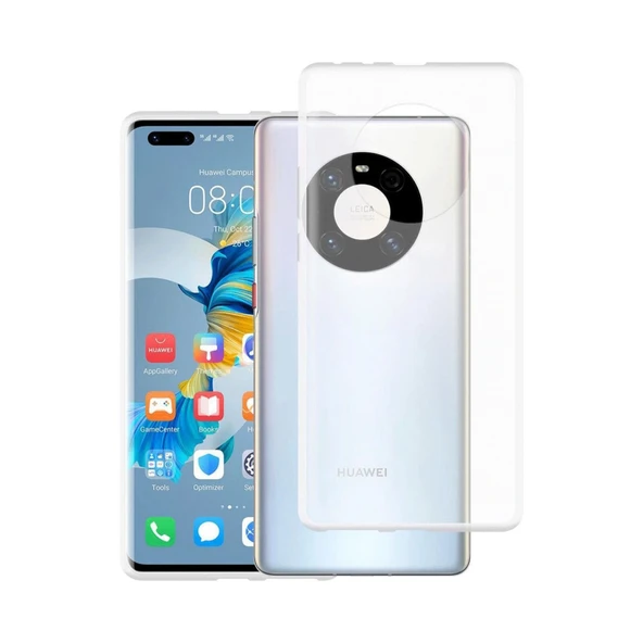 Huawei Mate 40 Pro Kılıf Lüx Şeffaf Silikon ürün görseli 1