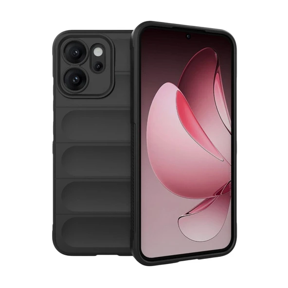 Oppo Reno 14f Optimum Silikon - Siyah ürün görseli 1
