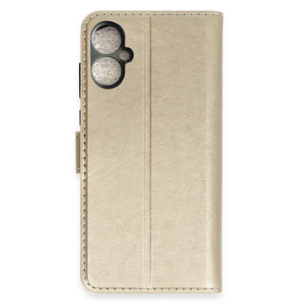Tecno Spark 9 Pro Trend S Plus Kapaklı Kılıf - Gold ürün görseli 1
