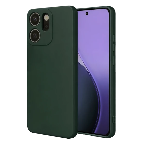 Oppo Reno 14f First Silikon - Koyu Yeşil ürün görseli 1