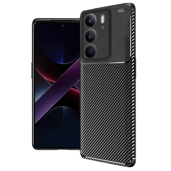 Realme C75 4g Auto Focus Karbon Kapak - Siyah ürün görseli 1