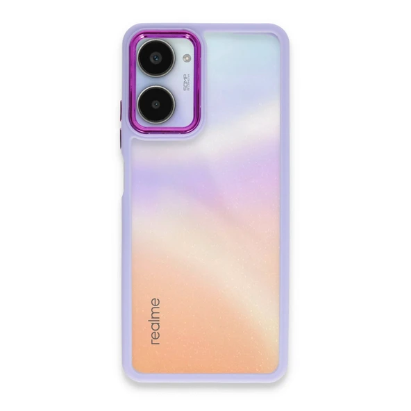 Realme 10 Pro 5g Kılıf Dora Kapak - Lila ürün görseli 1