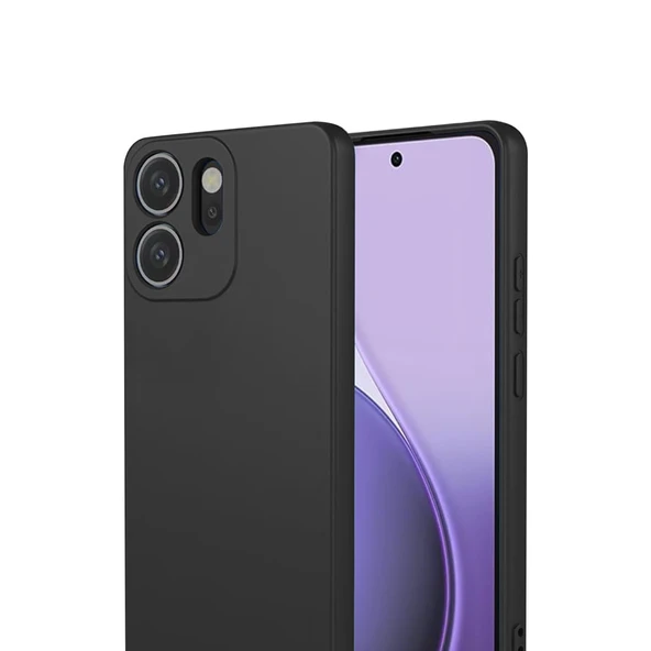 Oppo Reno 14f First Silikon - Siyah - Resim 2