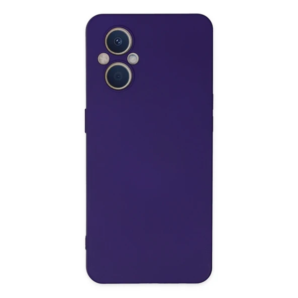 Oppo Reno 7 Lite Kılıf Nano İçi Kadife Silikon - Mor ürün görseli 1
