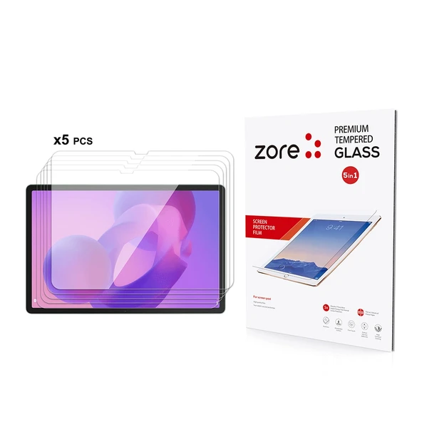 Lenovo Idea Tab Pro 12.7 TB-373FU Zore 5in1 Tablet Temperli Cam Ekran Koruyucu ürün görseli 1