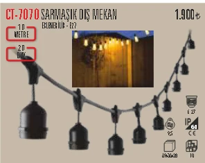 CT-7070 SARMAŞIK DIŞ MEKAN ürün görseli 1