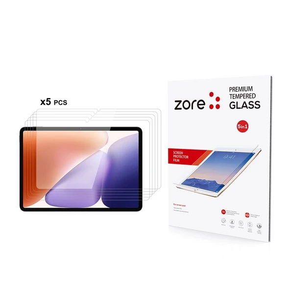 Xiaomi Pad 7 Zore 5in1 Tablet Temperli Cam Ekran Koruyucu ürün görseli 1