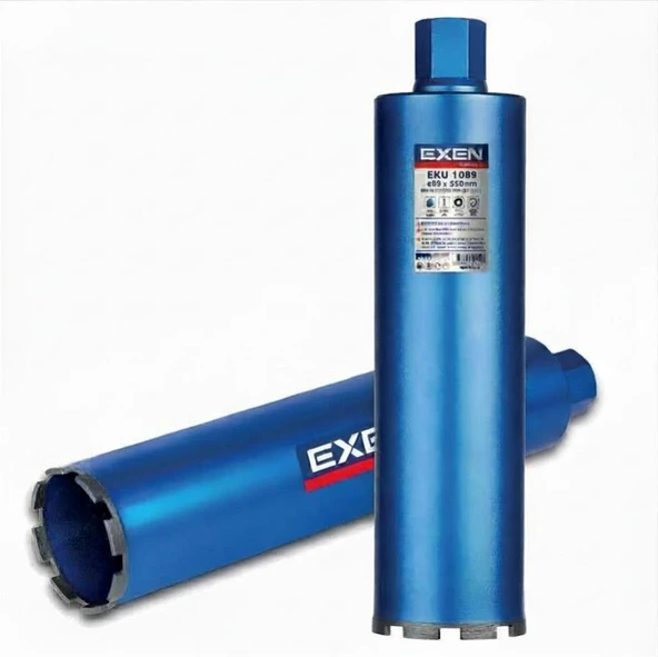 EXEN EKU 1089-89X550 mm ELMAS KAROT UCU (Sulu Kesim) ürün görseli 1