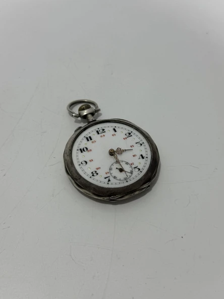 Porselen Kadran Kurmalı Cep Saati 48mm 2.El ürün görseli 1