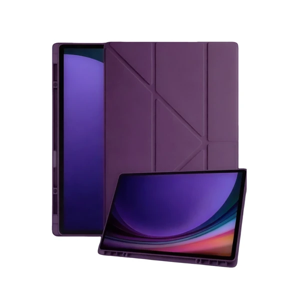 Samsung Galaxy Tab A11 Kalemlikli Mars Tablet Kılıfı - Mürdüm ürün görseli 1