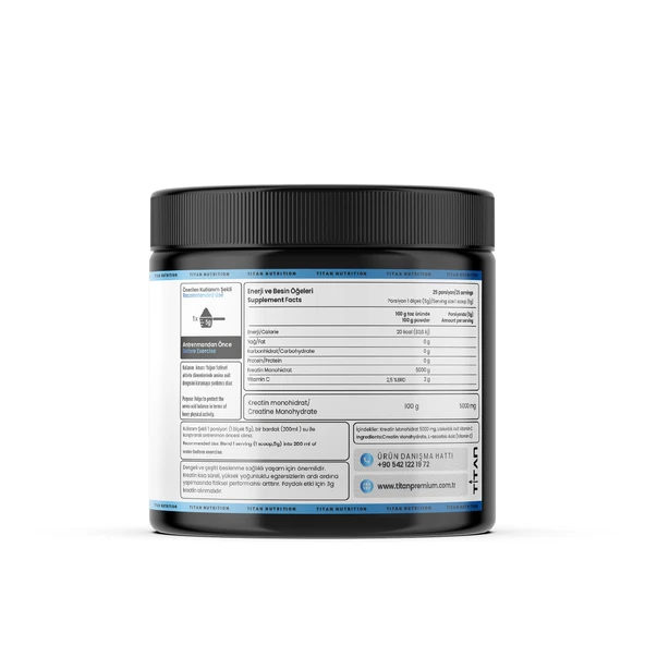 Titan Premium Creatine Monohydrate125 Gr-aromasız - Resim 3