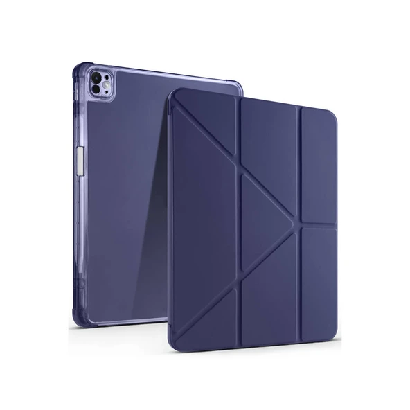 Apple iPad Air 13 (2024) Kılıf Kalemlikli Mars Tablet Kılıfı - Lacivert ürün görseli 1