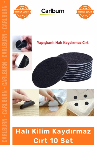 Özel Üretim Yıkanabilir Tekrar Kullanılabilir 5cm Güçlü Köşe Tutucu Halı Kilim Kaydırmaz Cırt 10 Set ürün görseli 1