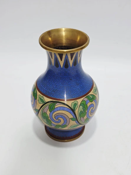 Antika Cloisonne Mini Vazo 23,50cm 016 ürün görseli 1