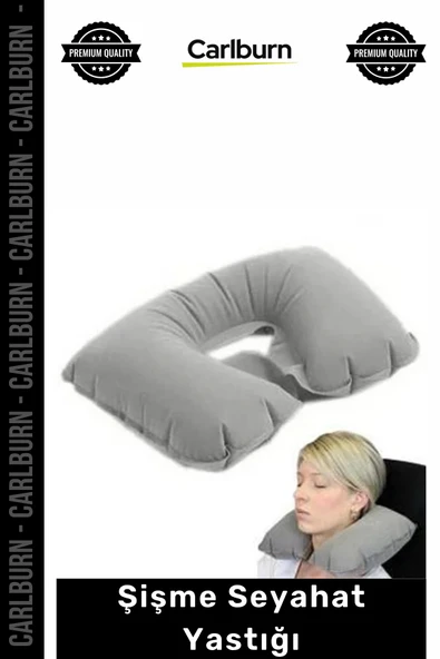 Özel Üretim Ergonomik Konforlu Boyunluk Uçak Otobüs Otomobil Pratik Yumuşak Şişme Seyahat Yastığı ürün görseli 1