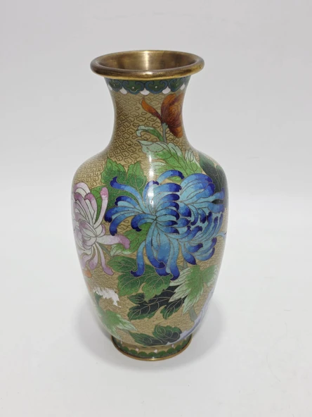 Antika Cloisonne Mini Vazo 26cm 014 ürün görseli 1