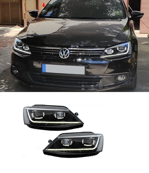 vw jetta 2011.2013 uyumlu b8 dizayn kayar sinyal far ürün görseli 1