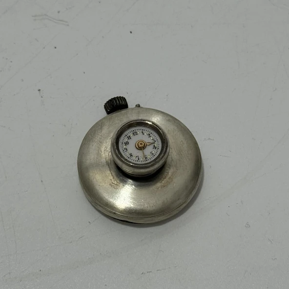 Porselen Kadran Gümüş Kurmalı Cep Saati 22,95mm 2.El (ARIZALI) ürün görseli 1