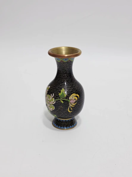 Antika Cloisonne Mini Vazo 13cm 006 ürün görseli 1