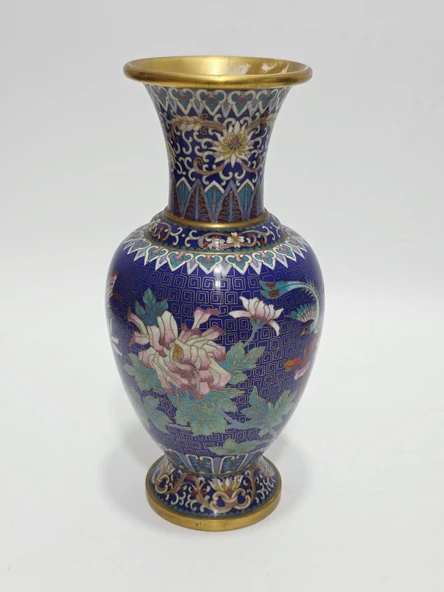 Antika Cloisonne Mini Vazo 25,50cm 017 ürün görseli 1