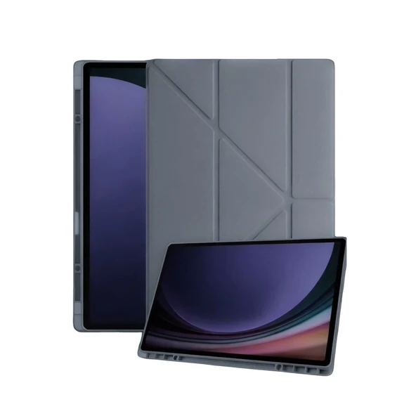 Samsung Galaxy Tab A11 Kalemlikli Mars Tablet Kılıfı - Koyu Gri ürün görseli 1