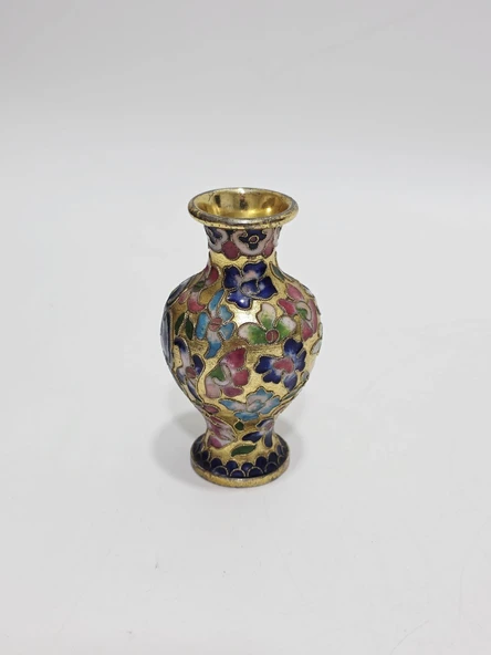 Antika Cloisonne Mini Vazo 10,50cm 002 ürün görseli 1