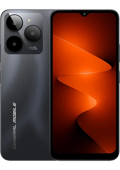 General Mobile Era 30 8gb (4gb + 4gb Genişletilmiş Ram) + 128GB Hafıza Çift Sim Kart Siyah ürün görseli 1