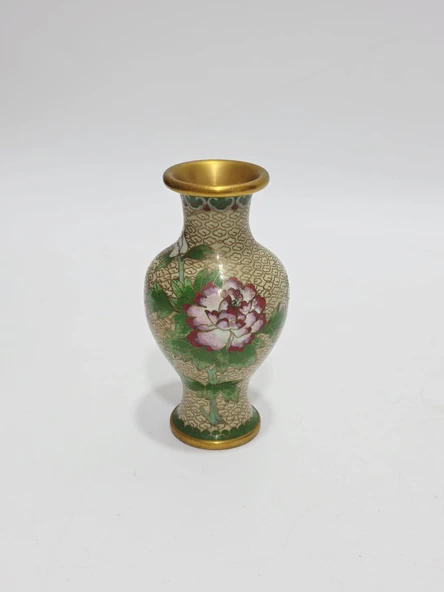 Antika Cloisonne Mini Vazo 13,50cm 009 ürün görseli 1
