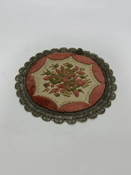Vintage Kadife Masa Örtüsü 20cm ürün görseli 1