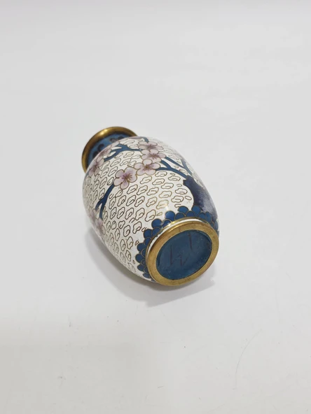 Antika Cloisonne Mini Vazo 10cm 010 - Resim 4