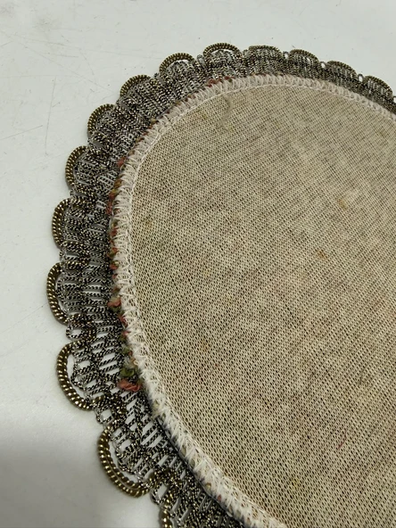Vintage Kadife Masa Örtüsü 20cm - Resim 4