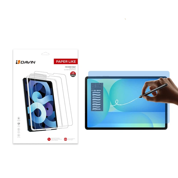 Galaxy Tab S10 FE Plus Kağıt Hisli Mat Davin Paper Like Tablet Ekran Koruyucu ürün görseli 1
