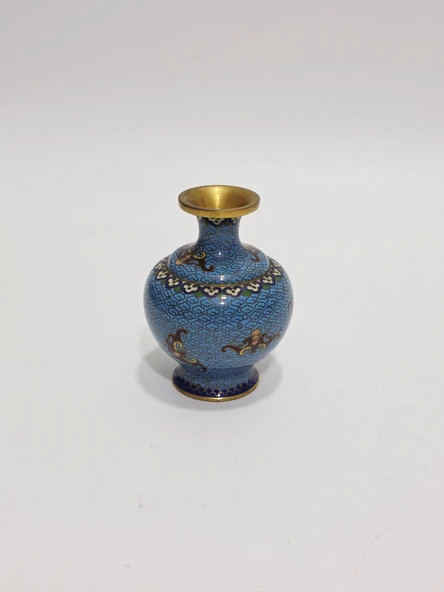 Antika Cloisonne Mini Vazo 8,50cm 008 ürün görseli 1