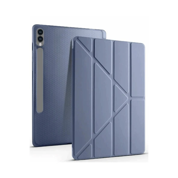 Samsung Galaxy X610 Tab S9 Fe Plus 12.4 Kılıf Kalemlikli Mars Tablet Kılıfı - Lavender ürün görseli 1