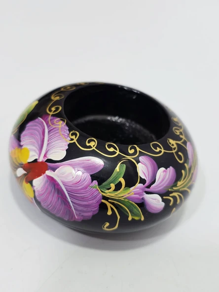 Antika Ahşap Tealight Mumluk 021 - Resim 2