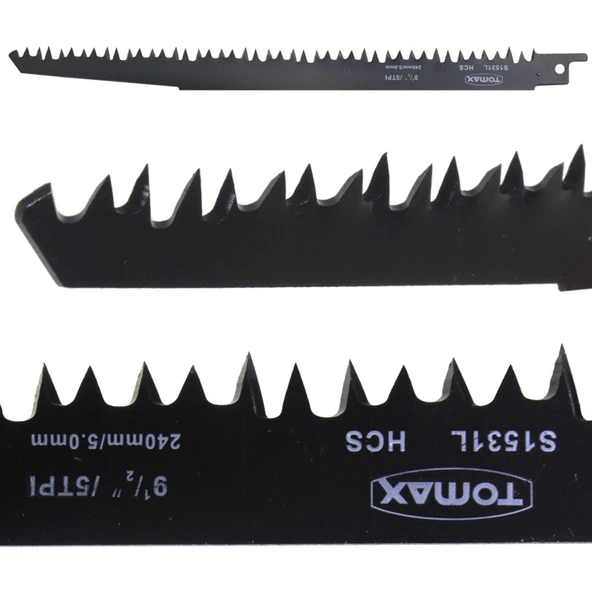 Tomax S1531L HCS Ahşap Kesme Tilki Kuyruğu Testeresi 240mm ürün görseli 1