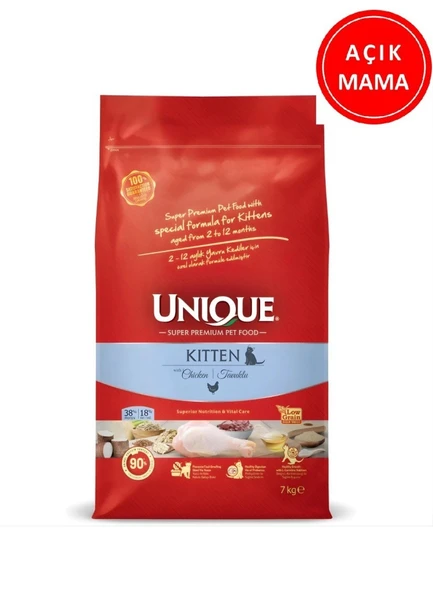 Unique Tavuklu Yavru Kedi Maması 1 Kg AÇIK ürün görseli 1