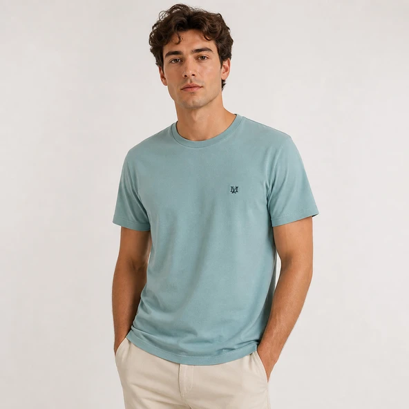 Mavi M0612736 Mavi Mühür Logo Nakış Detaylı Tişört Erkek T-Shirt ürün görseli 1