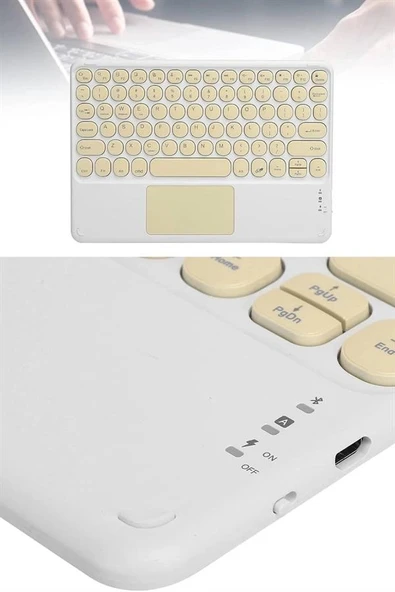 Bluetooth Touchpad Klavye 10.9 inch Kablosuz Wifi Q Klavye Slim - Resim 5