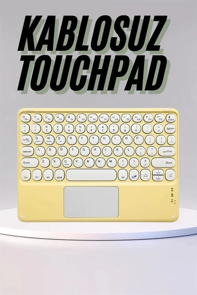 Profesyonel Wifi Q Klavye Bluetooth Klavye Touchpad 10.8 Inç - Resim 2
