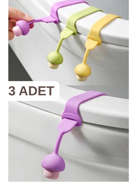 Mucit Home 3 Adet Silikon Klozet Kapağı Hijyen Aparatı ürün görseli 1