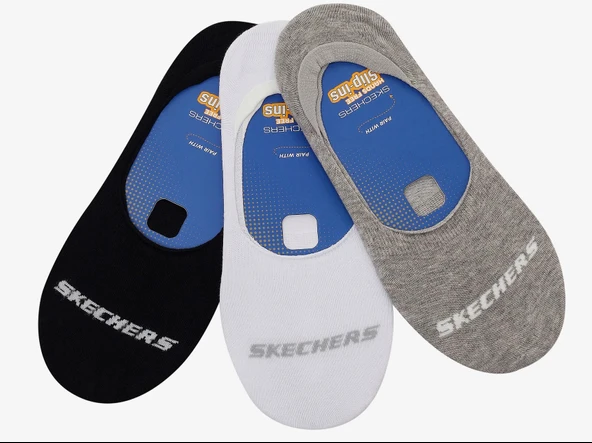 Skechers S2520313 U Liner No Show 3 Pack 3 Parça-Adet Unisex Çorap ürün görseli 1