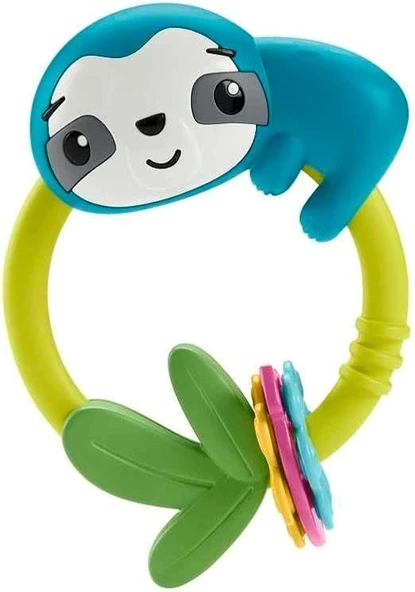 Fisher Price Eğlenceli Dostlar Çıngıraklı Dişlik - Makaralı Tembel Hayvan HJW11-HKD70 ürün görseli 1